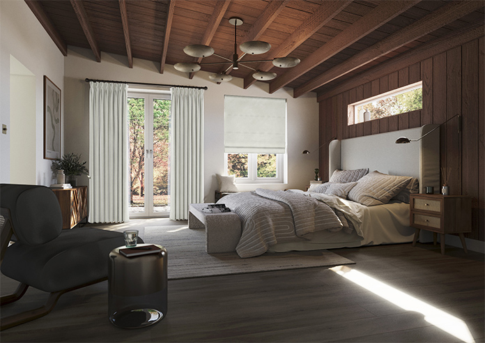 Odessa Velvet, Platinum - Roman Blind - Image 6